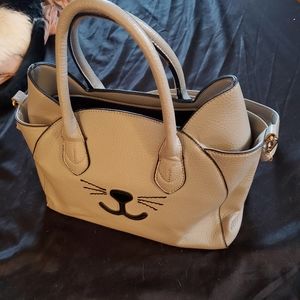 Grey Cat Purse